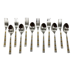 Комплект десертных приборов SSGP Ложки 6 штук Вилки 6 штук No Brand