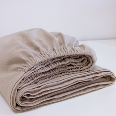 Простыня на резинке 120х200х30 AstetHome, хлопок с эффектом Stone wash