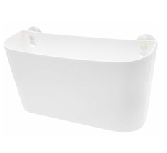 Полка навесная Krita, 28,5?10?23 см, цвет снежно-белый No Brand