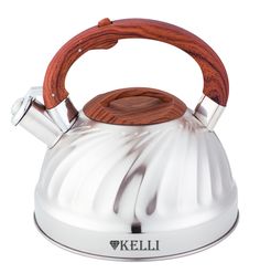 Металлический чайник со свистком Kelli KL-4507 Коричневый