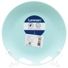 Тарелка десертная керамика 19 см круглая Diwali Turquoise Luminarc P2613 бирюзовая