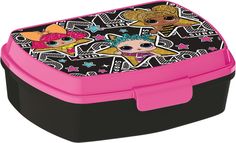 Ланч-бокс Stor Куклы LOL Surprise! черный, розовый 650 мл пластиковый