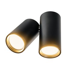 Светильник GU10 2*50W потолочный спот Черный IL.0005.5000-2 Imex