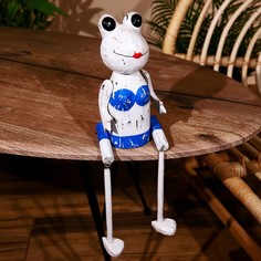 Сувенир Лягушка висячие лапки, дерево 35 см No Brand