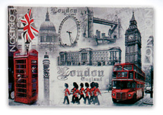 Магнит на холодильник Лондон 8 см( набор 24 шт) Leonardo Collection