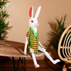 Сувенир Заяц висячие лапки, дерево 80 см No Brand