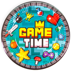 Тарелки (7/18 см) Game Time, Пиксели, 6 шт. Дон Баллон
