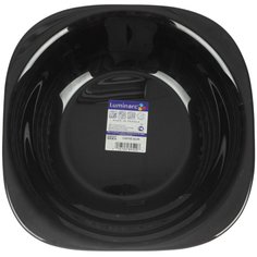 Тарелка десертная стекло 19 см квадратная Carine Black Luminarc D2372/3664/L9816 черная