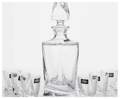Набор для ликера Crystalite Bohemia 99999/9/99A44/117 Прозрачный