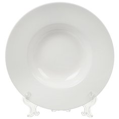 Тарелка суповая, керамика, 23 см, круглая, Грейс, Daniks, Y6-6009, белая