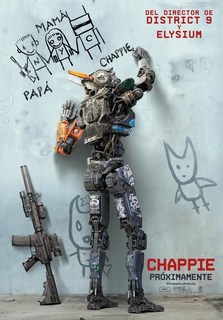 Постер к фильму "Робот по имени Чаппи" (Chappie) Оригинальный 70,9x101,6 см No Brand