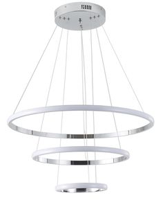 Люстра подвесная светодиодная Zortes Ringolight ZRS.33321.120C LED, 120 Вт, хром No Brand