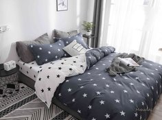 Mency Комплект постельного белья Mency / евро (простыня на резинке)