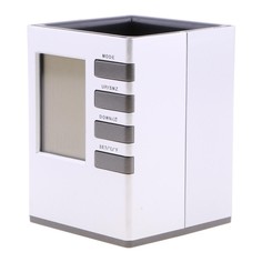 Настольные часы-органайзер для письменных принадлежностей Cube Desk Stand 17498 00107856 No Brand