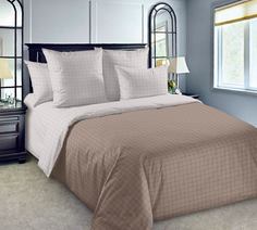 Простыня 1.5-спальн. "Давид 5 Беж. арт. 000ПН1" перкаль (в цвет пододеяльника) Баркас