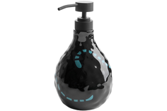 Дозатор для жидкого мыла Irony, 10х10х18 см., цвет черный Moroshka