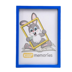 Фоторамка пластик L-3 21х30 см синий (пластиковый экран) Keep Memories