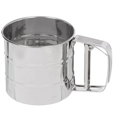 Сито-кружка для муки металл, 750 мл, Y3-1048 No Brand
