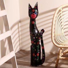 Сувенир дерево "Кошка" 18х7х80 см No Brand