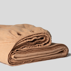 Простыня на резинке 180х200х45 AstetHome 100% хлопок Stone Washed