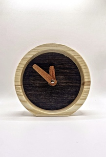 Настольные интерьерные деревянные часы Raisin Time PlatoS Овал Оранжевый