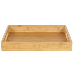 Поднос дерево, 33х22х5 см, прямоугольный, с ручками, Y4-4363 No Brand