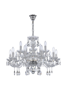 Люстра подвесная хрустальная 117/10+5/240 Ni Bohemia Ivele Crystal