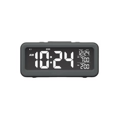 Часы настольные, электронные, с будильником, календарём, от USB, 15.3 х 8.1 х 6.3 см No Brand