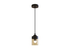 Светильник потолочный ARTSTYLE HT-749BAM подвесной, черный, янтарь, стекло, металл, E27