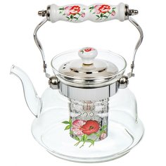 Чайник заварочный 1 л с ситечком Маки Y4-6450 No Brand