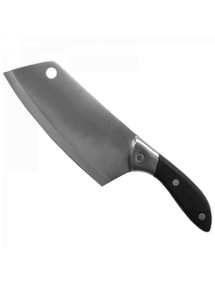 Кухонный нож-топорик URM лезвие 18 см для рубки и разделки мяса из легированной стали