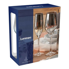Фужеры для шампанского Luminarc серебряная дымка 160 мл 2 шт