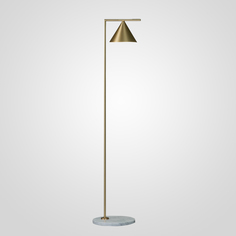 Торшер ФлосCaptain Flint Cone floor lamp Капитан Флинт Gold от ImperiumLoft