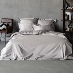 Комплект постельного белья Стефания Silver 300 ТС евро Bellehome