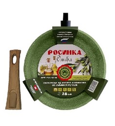 Сковорода универсальная Росинка Олива 28 см зеленый