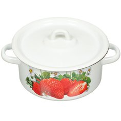 Кастрюля 2 л с крышкой Сибирские товары С1610.Пx59/x78/x44/x59/С в ассортименте индукция