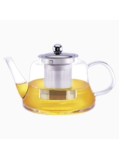 Стеклянный жаропрочный заварочный чайник Zeidan Z4307 850 мл съемный фильтр