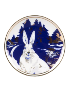 Декоративная тарелка Императорский фарфоровый завод Каникулы зайца Ампира 19.5 см Фарфор