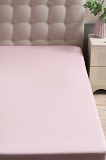 Простыня натяжная 200x200x25 21maison розовый сатин 100% хлопок 890/0095005/3287