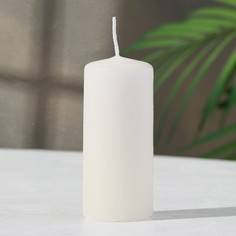 Свеча - цилиндр, 4х9 см, 11 ч, 90 г, слоновая кость Омский Свечной