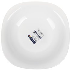 Тарелка суповая керамика 21 см квадратная Carine White Luminarc H3667/L5406 белая