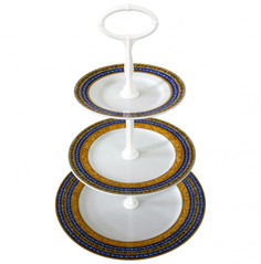 Этажерка 3-х ярусная Thun Кайро /Сине-желтые полоски / 232462