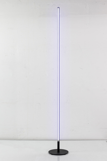 Торшер светодиодный NEWLAMP Uno Lampa RGB. Серебро. LED, диммируемый, с пультом ДУ.