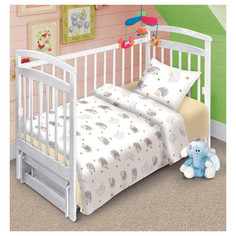 Простынь Ивановотекстиль 100х150 см перкаль Ёжики