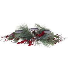 Подсвечник Новогодний венок, L65 W25 H23 см KSM-256150 Remeco Collection