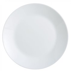 Тарелка десертная керамика 18 см круглая Zelie L4120 белая No Brand