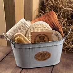 Набор подарочный "Король бани" полотенце и аксессуары Этель