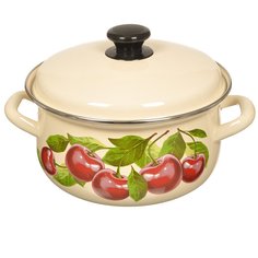 Кастрюля 3 л с крышкой Керченский металлургический завод 61904-122/6 Керченская эмаль