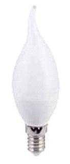 Лампа светодиодная ECOLA, E14, 7W, 2700K, "Свеча на ветру", арт. 496763 - (10 шт.) No Brand