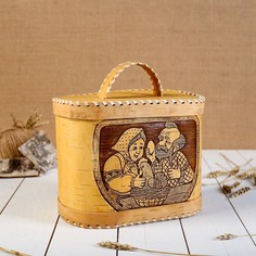 Хлебница на 2 булки, 24х16х20 см No Brand